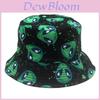 Alien Print Fisherman Hat With Sun Protection For Outdoor Sports And Casual Wear