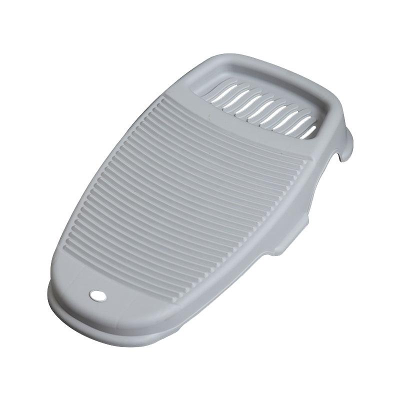 

Утолщенная стиральная доска Маленькая нескользящая доска для стирки одежды Бытовой таз для стирки Пластиковая стиральная доска для общежития серый