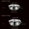 Deep Frying Pot with Thermometer&Lid for Kitchen Stainless Steel Pans Japanese Tempura Fryer Pan Fried Chicken Pot Cooking Tool