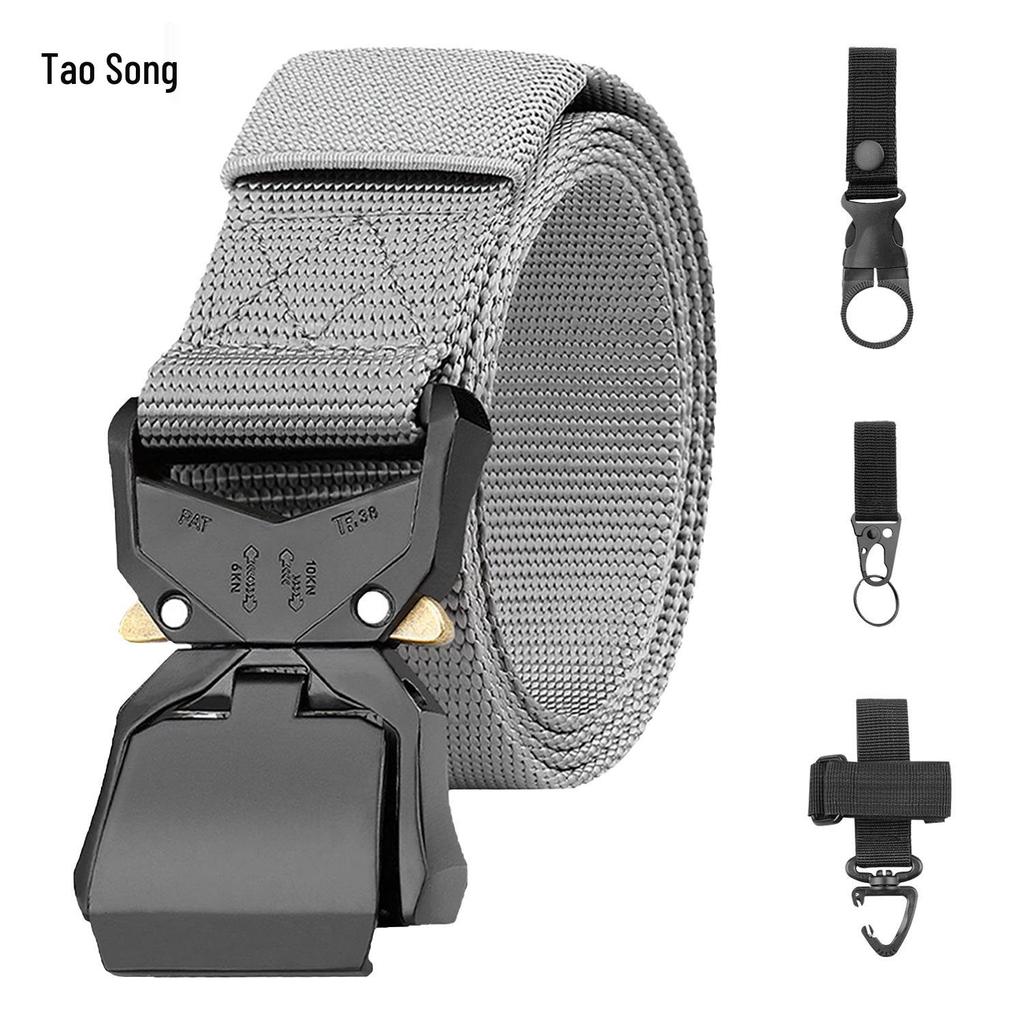 Men’s Tactical Quick-Release Nylon Belt with Cobra Alloy Buckle