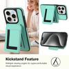 For iPhone 15 Pro Magnetic Case TPU + PU Leather Phone Back Cover with Detachable Card Holder