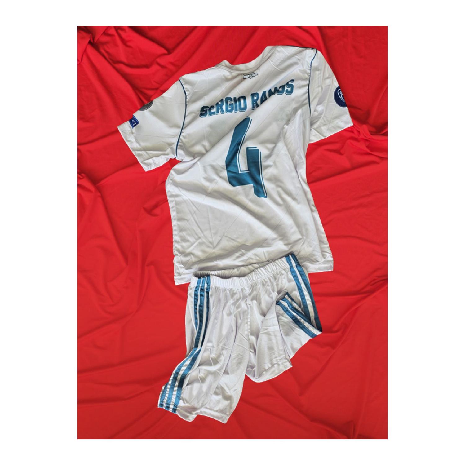 

Sergio Ramos Top And Bottom Children s Uniform Jersey Turquoise White 8-9 Yaş