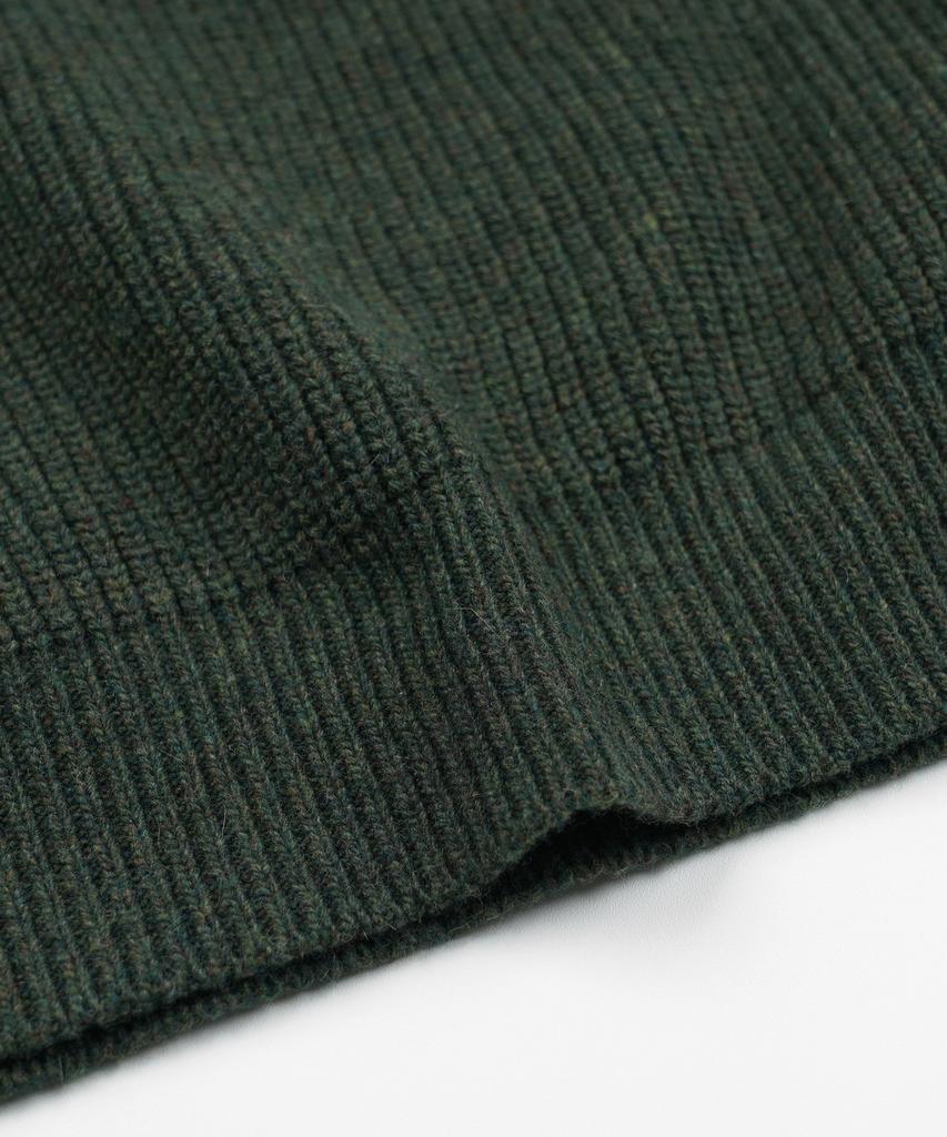 FRIZMWORKS Patch Round Pullover Knit _ Forest Green