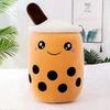 35cm Cute Boba Milk Tea Plushie Toy Soft Stuffed Apple Pink Strawberry Taste Milk Tea Hug Pillow Balls Bubo Tea Cup Cushion