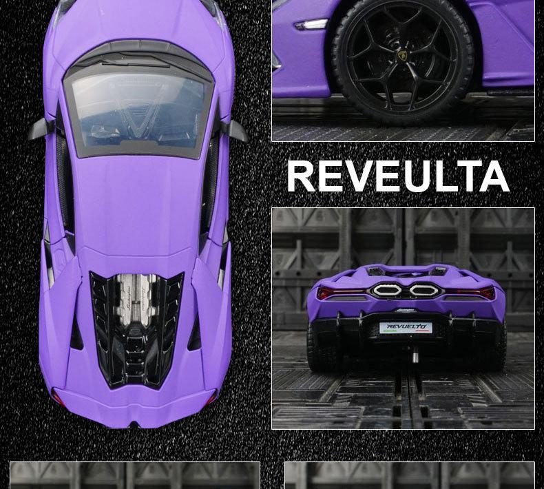 Caipo 88737 Lamborghini Aventador Alloy Model Car with 3 Opening Doors - Pull Back Toy for Kids