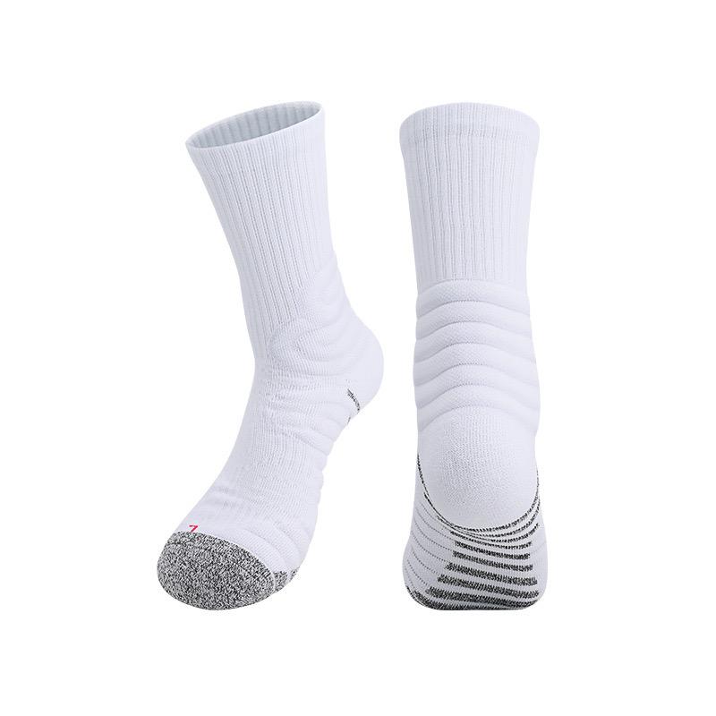 Practical Basketball Socks for Man Kids Thickened Towel Bottom Professional Medium Tube Sports for Elite Running Cycling