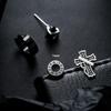 Trendy Titanium Steel Stud Earrings for Men & Women - Cool Punk Hip Hop Style, Minimalist Versatile Street Jewelry