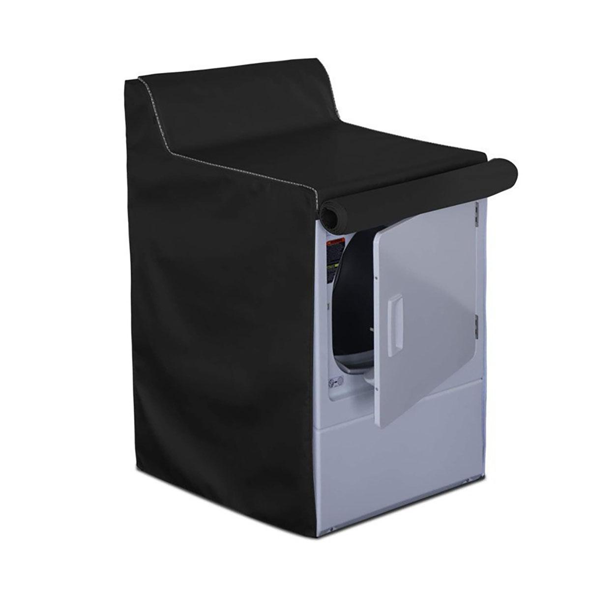 

Водонепроницаемый и солнцезащитный чехол для стиральной машины, чехол для сушильной машины для белья, прочная автоматическая защита - Легкая посадка, универсальный протектор чёрный