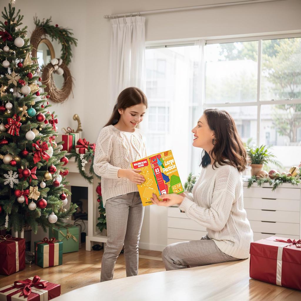 WYSWYG Stora Byggklossar - Kompatibla med DuploAnpanman - Byggklossar, Grundläggande Byggkloss-set för 2 år och uppåt, Pedagogisk Leksak (81 Delar + 2