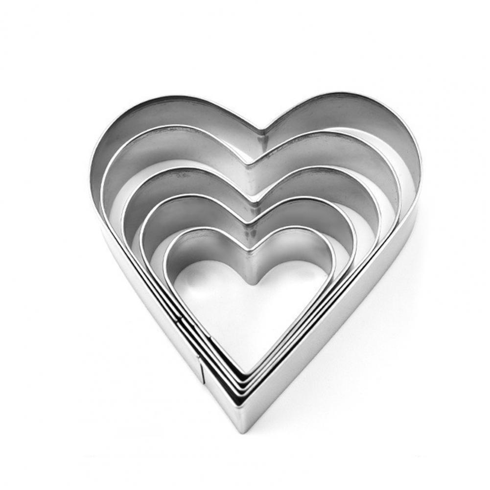 5Pcs Christmas Cookie Cutters Set Santa Tree Snowflake Snowman Shape Cookie Molds Reusable Baking Tool For Home Kitchen Bakery