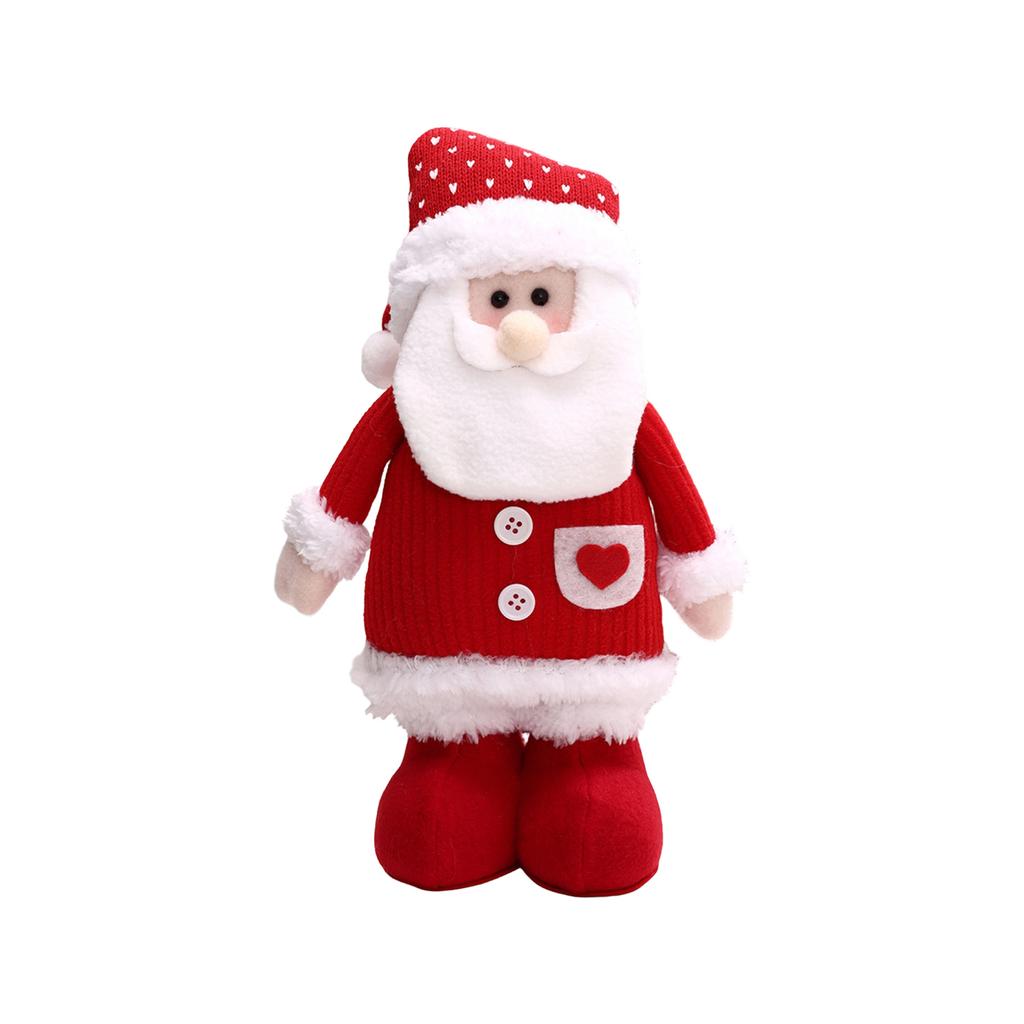 Christmas Stretchable Knitted Red Series Doll Window Display Props Decorations And Accessories