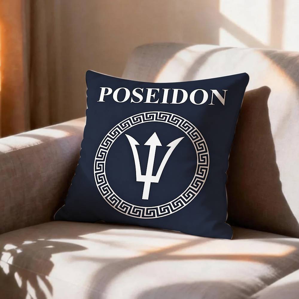 COOL SSon DDaughter of Poseidon Greek Pillow Case Pattern Printed Pillowcase For Living Room Sofa Cushion Cover