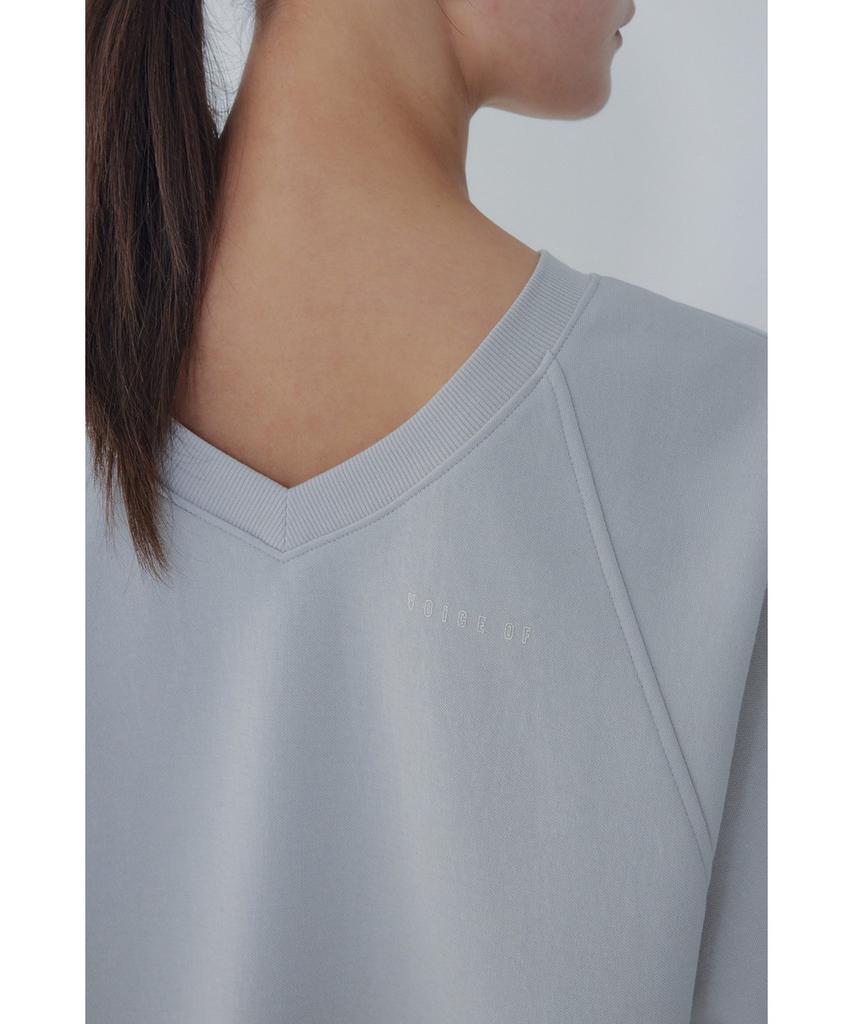 Bobeu Embroidered Two-Way T-Shirt_Light Gray 7156240008