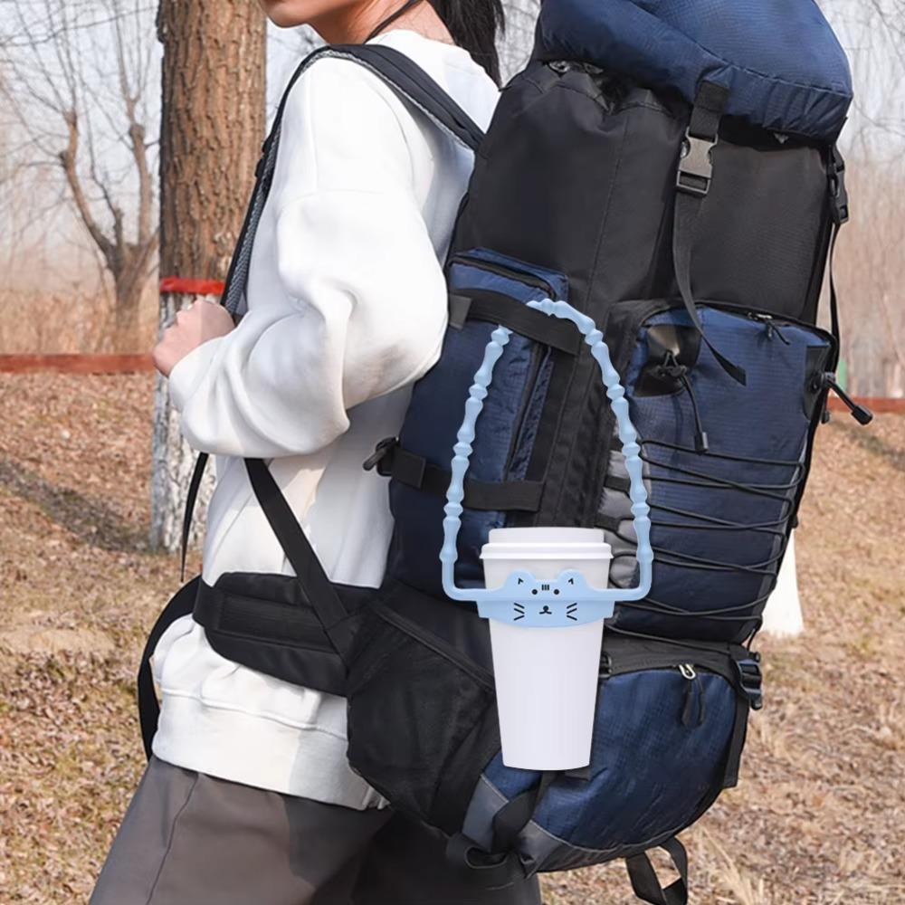 2pcs Cartoon Water Bottle Carrying Strap Silicone Water Bottle Carrier Water Bottle Sling  Sport
