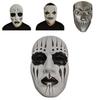 Slipknot Halloweenmasker met clowngezicht en mond met rits voor verkleedfeestjes