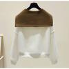 Sweatshirt for Women Oversize Loose Half-Zip V Neck Casual Pullover Long Sleeve Winter Sweatshirt Top