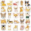 50PCS Corgi Graffiti Stickers - Cartoon Animal Waterproof Decals for DIY Phone Cases, Water Bottles, Luggage