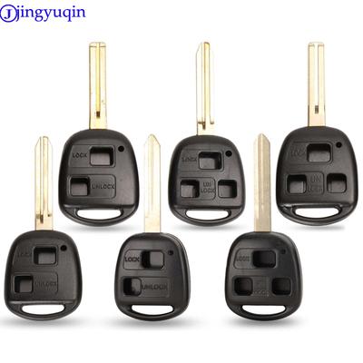 Jingyuqin Remote 2/3 B Key Case Cover Shell For Lexus RX300 ES300 LS400 GX460 For Toyota Corolla Land Cruiser YARIS CAMRY RAV4