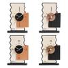 Table Clock Sturdy Housewarming Gift Creative Wood Decorative Modern Table Clock for House Shelf Living Room Office Bedside