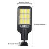 Wall-mounted Waterproof IP64 1PCS Solar Outdoor Led Light Garden Terrace Garage Human Body Induction Lamp 90COB Remote Control