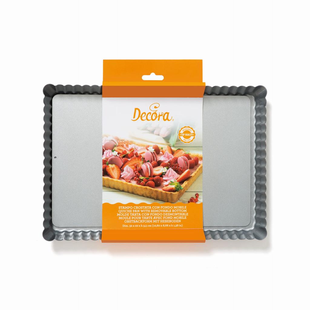 Metal Tart Form, Mazurka Form 32x22x3.5 Non-Stick