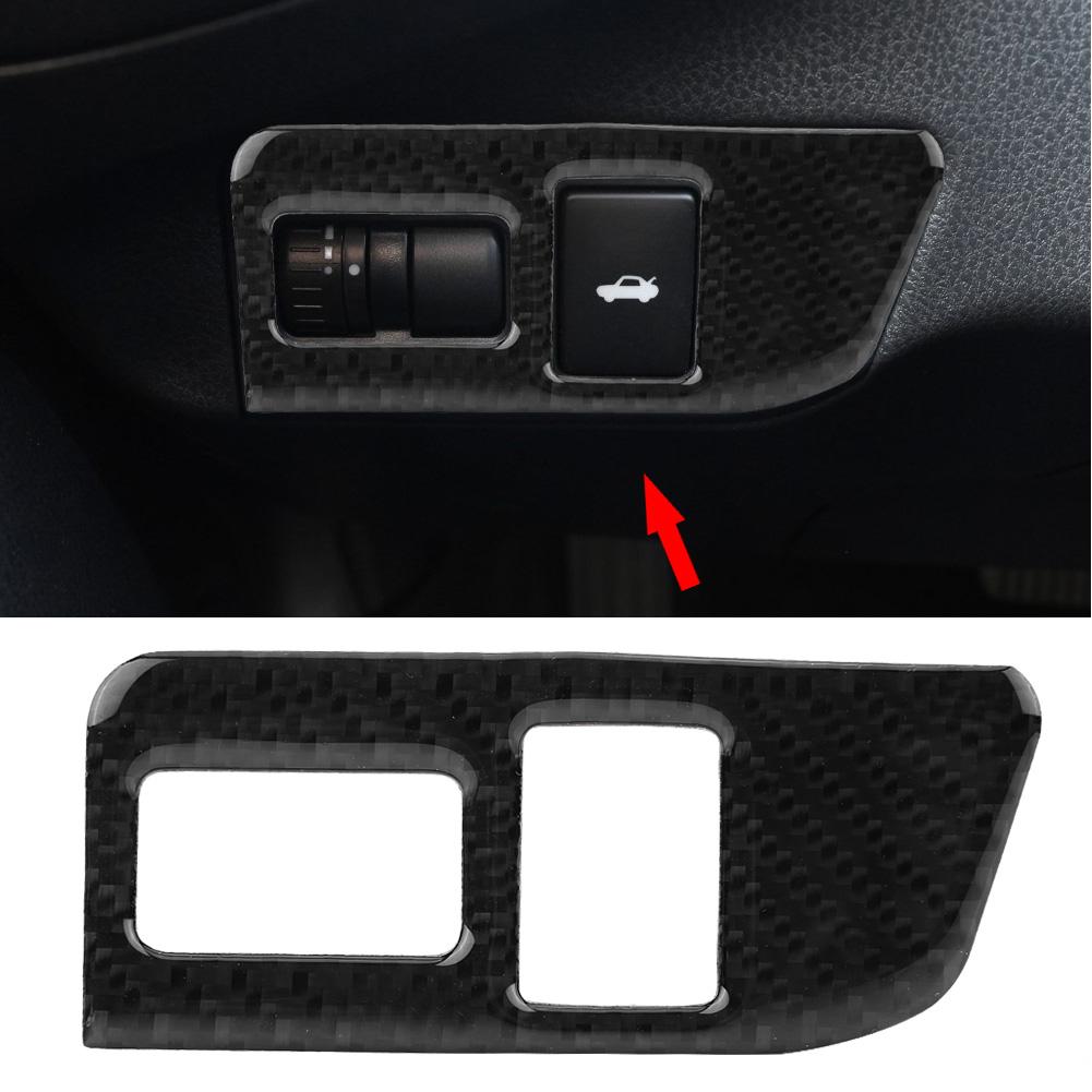 Autocolante decorative din fibră de carbon pentru butonul de control al portbagajului spate, pentru Toyota 86, Subaru BRZ 1318