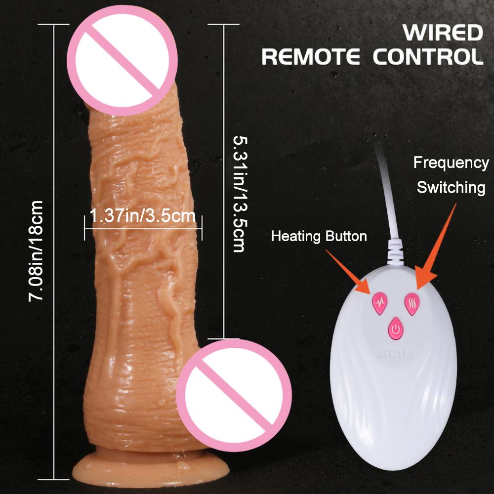Opstotende Roterende Afstandsbediening Dildo Vibrator Vrouwelijk Realistische Penis G-spot Clitorale Stimulatie Gay Zuignap Masturbator Koppel Vrouwen Seks Speelgoed