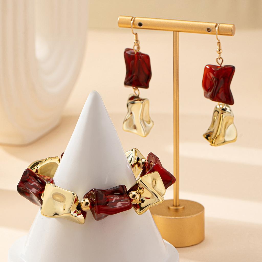 Fashion  Jewelry Set Bracelet Earrings For Women Ladies