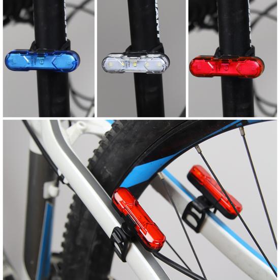 360 Degree Adjustable Bicycle Tail Light Mountain Bike Light USB Charging Lamp