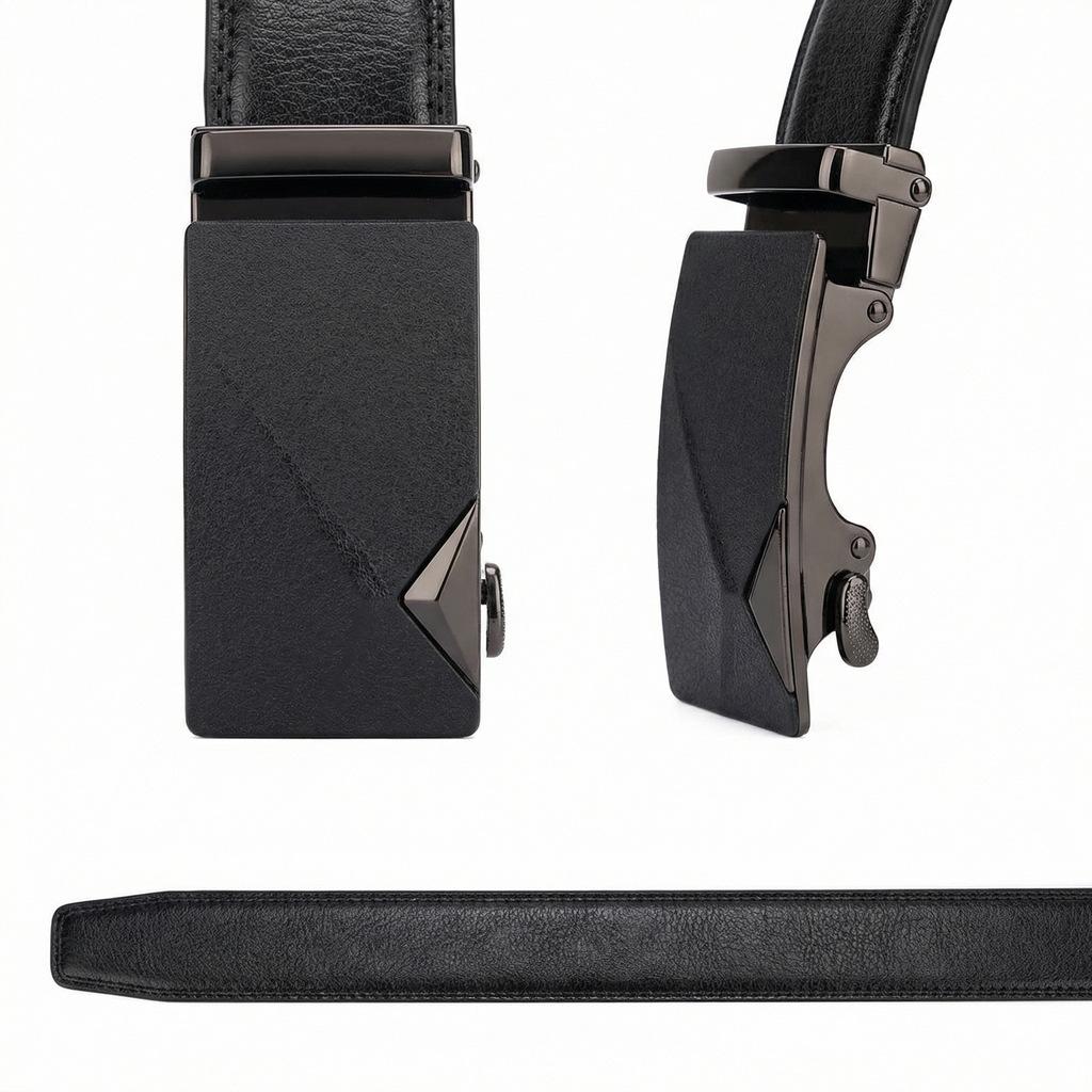 Men'S Belt Cowhide Automatic Buckle Casual High-End Leather Belt Men'S New Middle-Aged And Young Business Versatile Belt