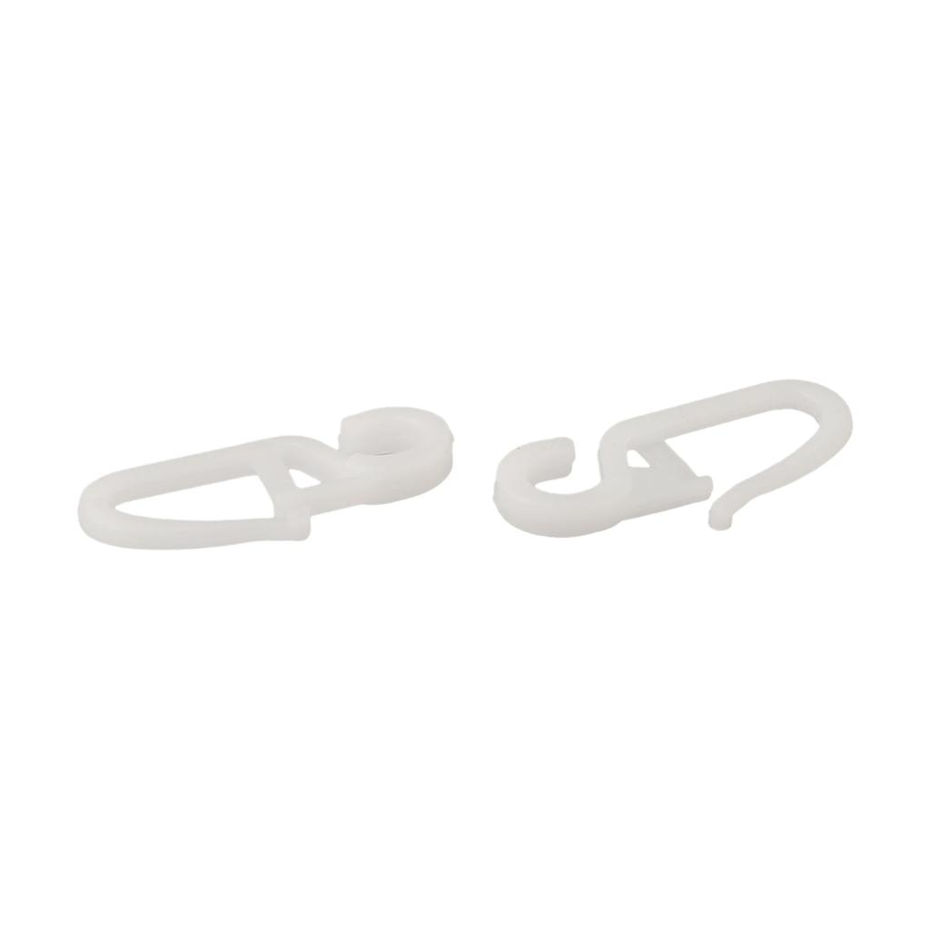 50pcs Curtain Folding Hook Plastic 34mm Curtain Accessories Curtain Hooks Plastic Hooks For Home Curtains Sliding Rail Hook