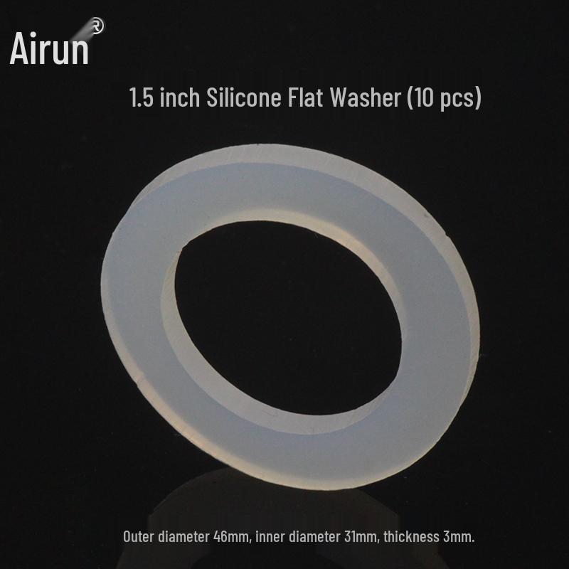 Silicone 4-Point Mesh Sealing Ring and Flat Washer for 6-Point Water Heater, Faucet, Pipe, Hose, and Shower Head (1-Inch)