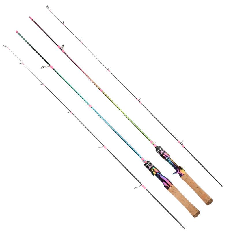 Plåt Kolfiber Fiskeutrustning: UL 1,5/1,68/1,8/1,98 m Spö för betesfiske