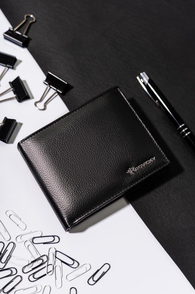 Leather wallet R-N992-PDM-3265 Black