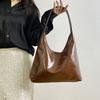 Wine Red Underarm Bag korean Style Tote Bag Trendy Hobo Bag  Outdoor