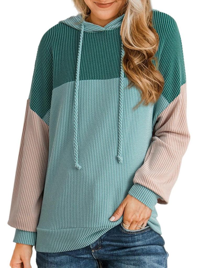 Hoodies Woman 2025 Autumn New Hoodie Y2K Patchwork Loose Tops Women Hooded Clothing Street Wear