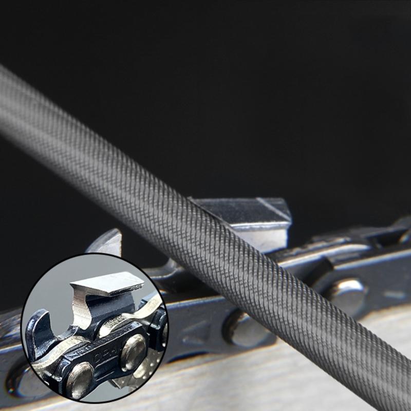 Professional Chainsaw File Set Strong Round Files 3.2mm 4.0mm 4.8mm 5.5mm Cut Chains Includes Storage for Sharpening