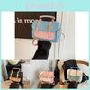 Sac bandoulière élégant et polyvalent pour femmes en couleurs noir, rose, blanc et bleu