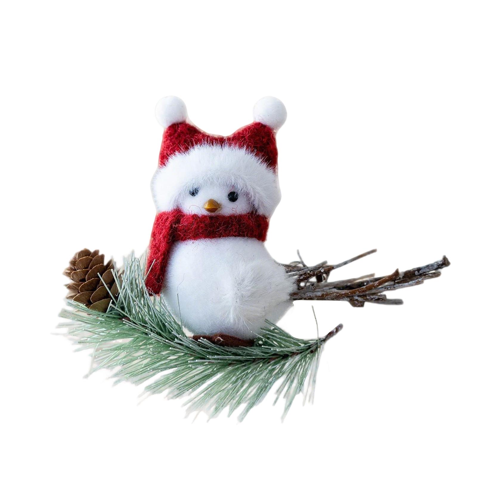 

14cm Christmas Bird Plush Ornament, Toy, Christmas Decoration (unmarked) One Size