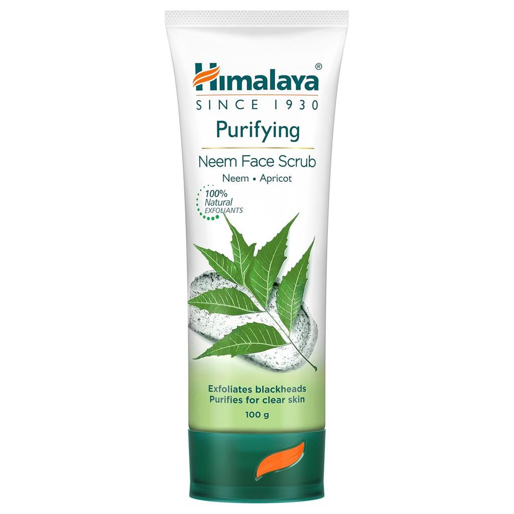 Himalaya Herbals Purifying Neem Scrub For Oily Skin Deep Cleansing Exfoliating Face Treatment 100gm