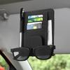 Car Visor Card Holder Registration And Insurance Card Holder Visor Document Organizer With Sunglasses Clip For Vehicle Truck