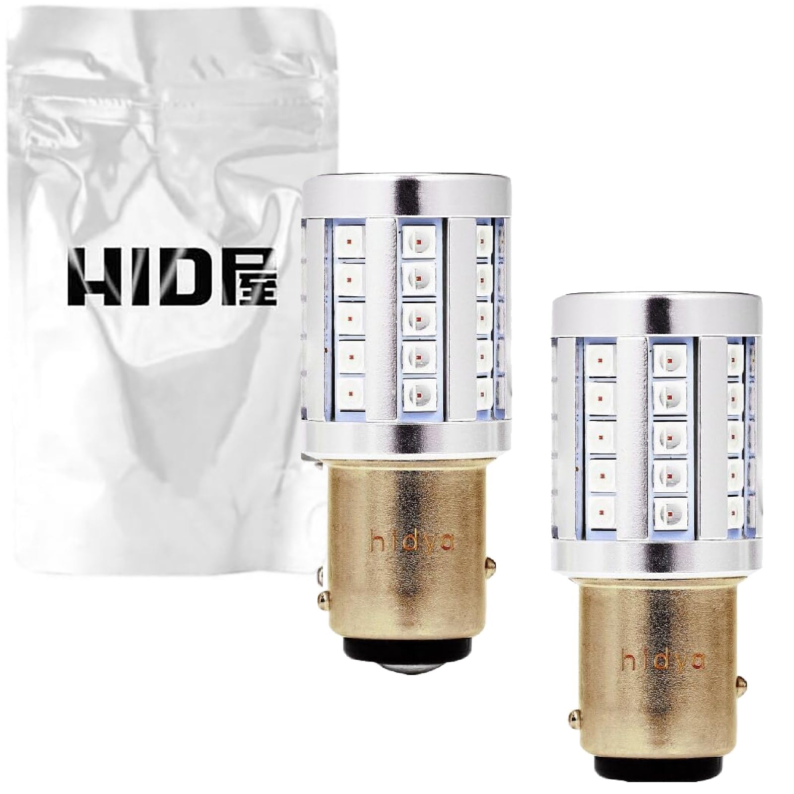 

HID-YA S25 Double Ball LED Brake Lamp Tail Lamp Red Red Double Sphere S25 красный