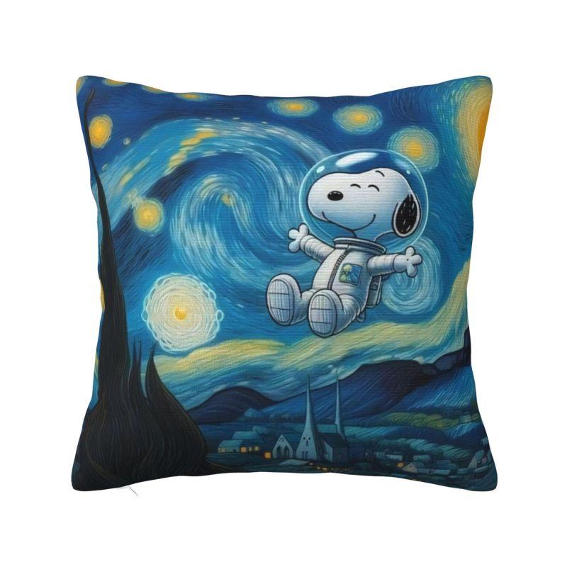 Benutzerdefinierter S-Snoopys Halloween Kürbis Kissenbezug Luxuriöser Kissenbezug Quadratischer Kissenbezug