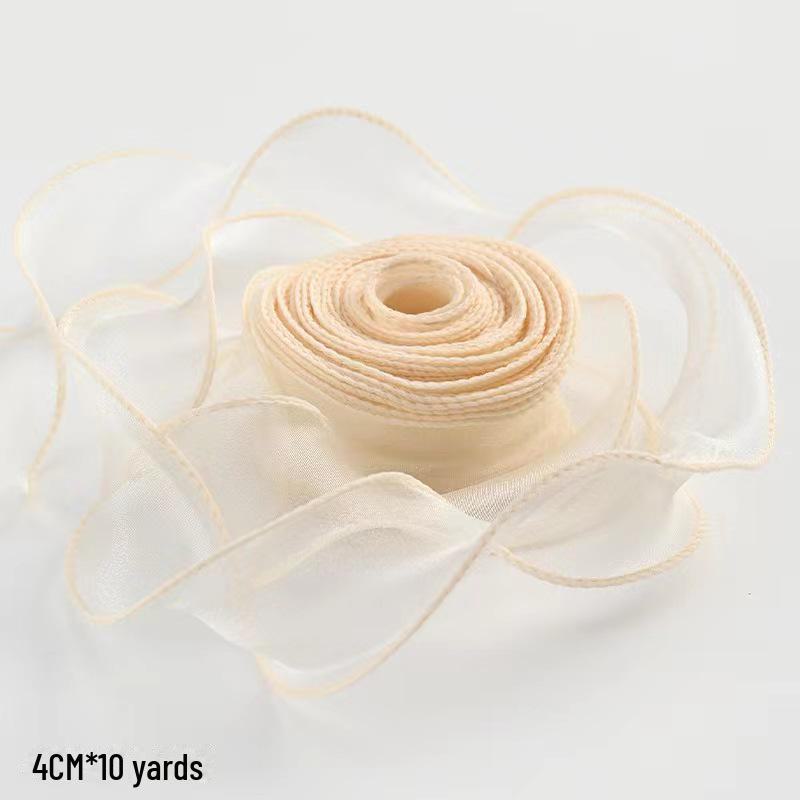 Panglică din organza coadă de pește pentru decorarea cutiei de tort DIY