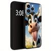 Cow Pattern TPU Phone Case Suitable for iPhone 17 16 15 14 13 12 11 Pro/Max/Plus Anti Drop and Shockproof Back Cover