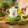 JOYYE Alice In Wonderland Butterfly Ceramic Mug with Spoon