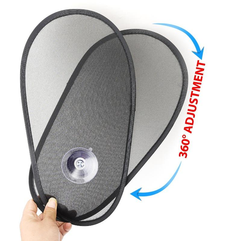 1/2sets Car Window Sun Shade Set Adjustable Rotatable Side Window Sun Visor for Windshield Sun Protection Foldable Car Sunshade