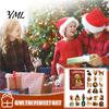 Labrador Retriever Themen-Geschenke 2026 Adventskalender, 24 Tage 2D Flache Acryl-Hunde-Ornamente Weihnachten Winter-Feiertags-Ornament-Sammlung Countdown