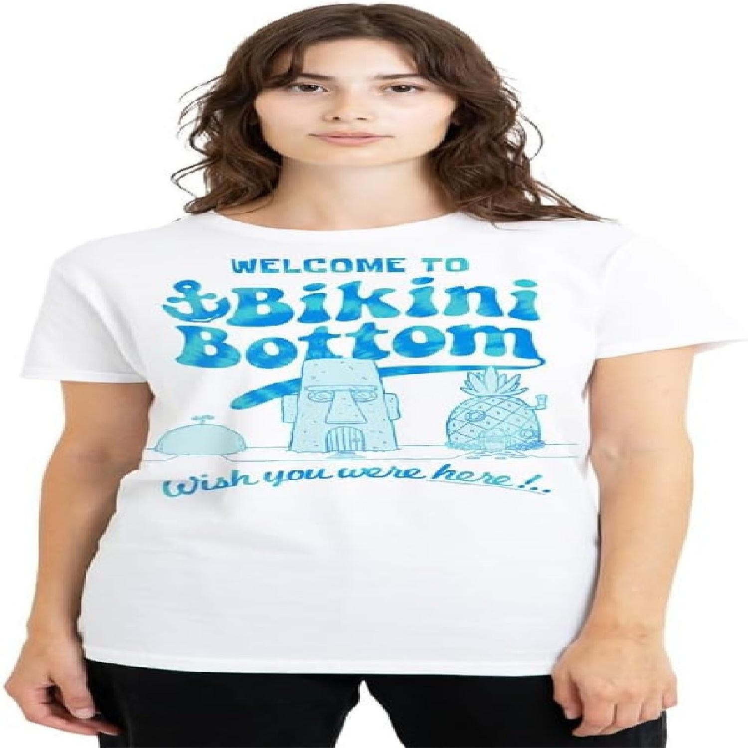 SPONGEBOB SQUAREPANTS Женские плавки с Губкой Бобом Женская футболка  Welcome Ladies  S