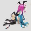 Hot Ngnl Schwi Dola Bunny Girl Version Anime Figurine Real Stockings Phone Stand Desktop Decor Model Collectible Gift For Fans